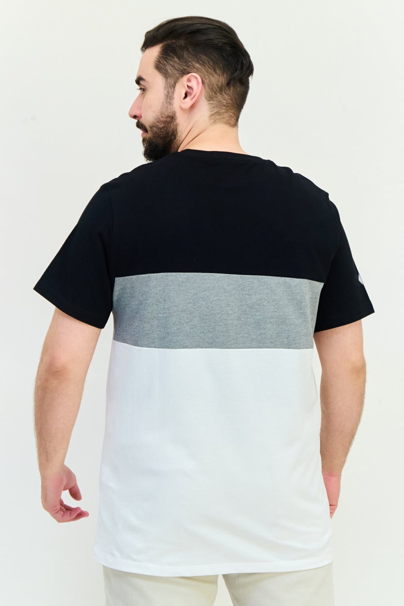 Celio Men Crew Neck Short Sleeves Colorblock T-shirt, Multicolor - Image 2